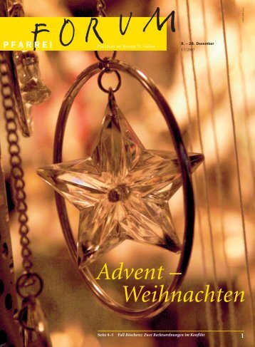 Advent – Weihnachten - Pfarreiforum