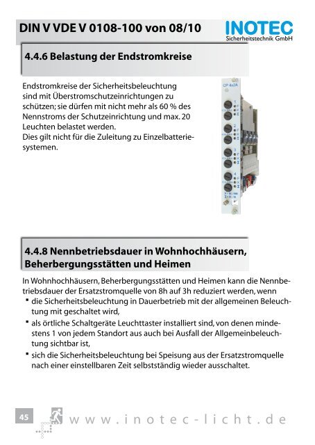 und Sicherheitsbeleuchtung - INOTEC Sicherheitstechnik GmbH