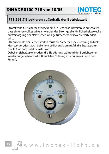 und Sicherheitsbeleuchtung - INOTEC Sicherheitstechnik GmbH