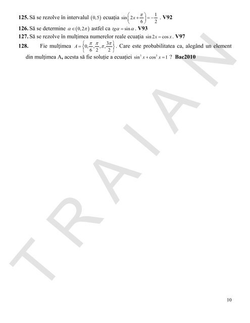 Trigonometrie clasa a IX-a