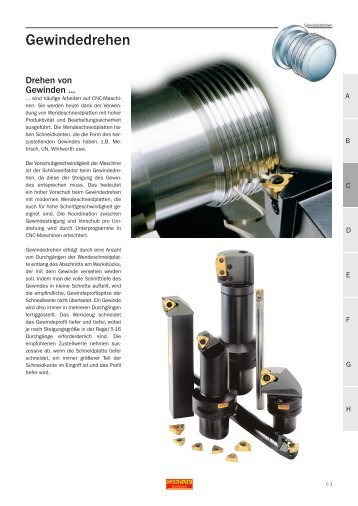 Technisches Handbuch (C) Gewindedrehen