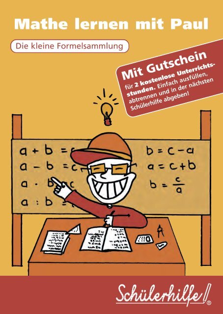 Die Schülerhilfe: Mathe lernen mit Paul