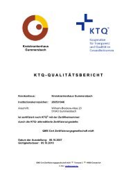 KTQ-Qualitätsbericht - Kreiskrankenhaus Gummersbach