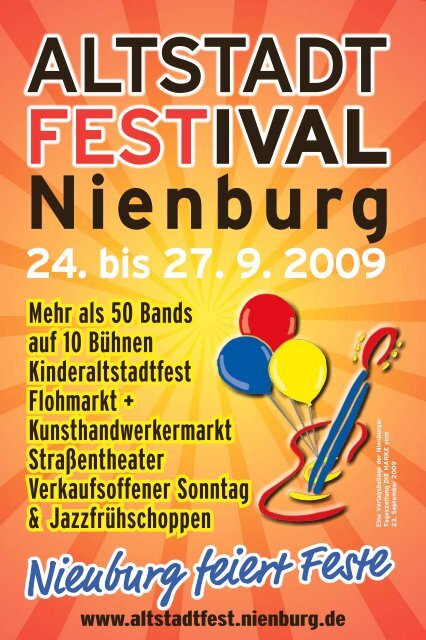 Programm - Altstadtfest Nienburg - Stadt Nienburg/Weser