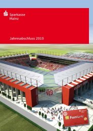 Jahresabschluss 2010 - Sparkasse Mainz