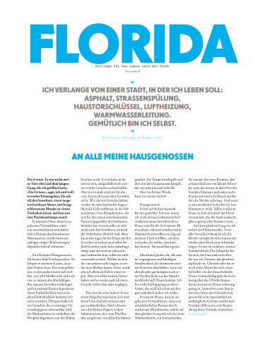 AN ALLE MEINE HAUSGENOSSEN - florida - MAKNETE eV