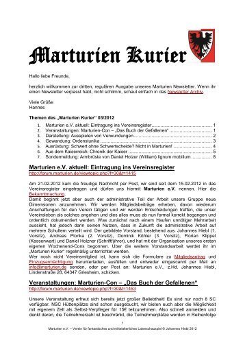 Marturien Kurier - LARP-Land Marturien