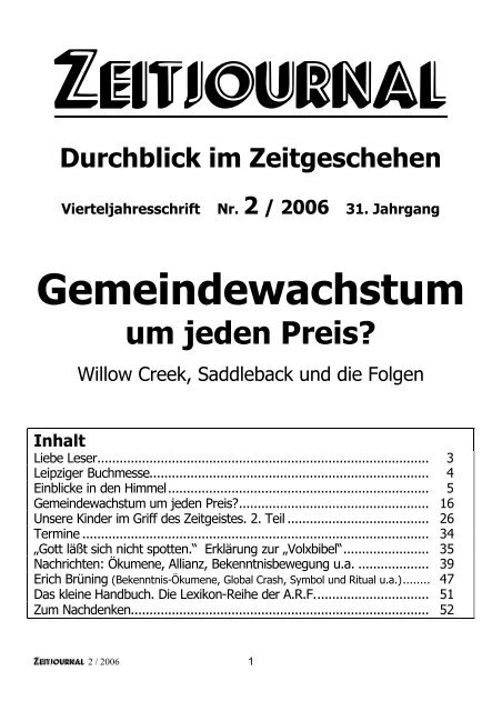 Gemeindewachstum Um Jeden Preis Willow Creek Saddleback - 