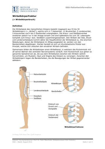 Patienteninformation Wirbelkörperfraktur (PDF)