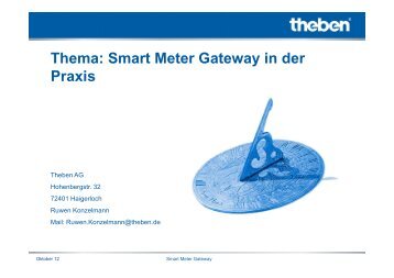 Thema: Smart Meter Gateway in der Praxis - Modem-Info-Tag