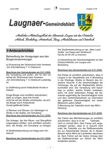Laugnaer-Gemeindeblatt