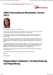 AWO International-Newsletter Januar 2013 ... - AWO Nordwest
