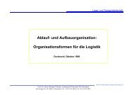 Organisationsformen für die Logistik - Prof. Dr. Heinz-Michael Winkels