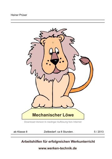 Mechanischer Löwe - Werken-technik.de