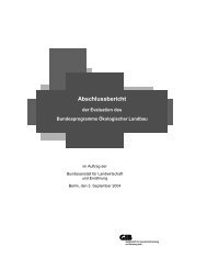 Abschlussbericht der Evaluation - Bundesprogramm Ökologischer ...