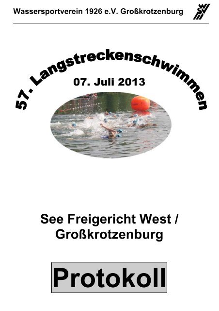 Vorlauf Protokoll LSS 2013 - SG Frankfurt