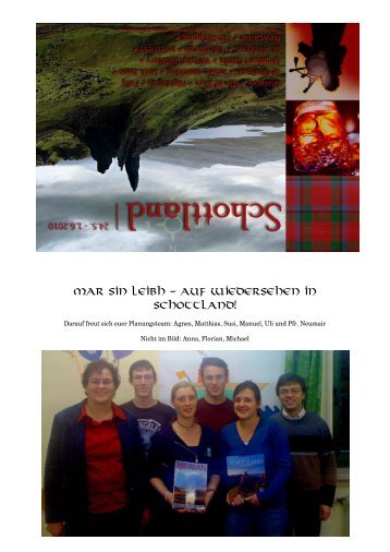 Mar sin leibh – Auf Wiedersehen in Schottland! - St. Canisius