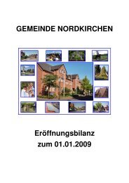 GEMEINDE NORDKIRCHEN Eröffnungsbilanz zum 01.01.2009
