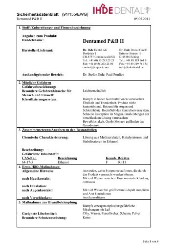 Dentamed P&B II - Dr. Ihde Dental AG