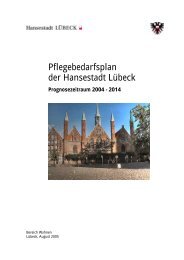 Pflegebedarfsplan 2004-2014 - Hansestadt LÜBECK