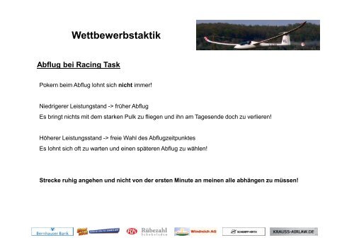 Wettbewerbstaktik und Wettbewerbsvorbereitung - Patrick Puskeiler