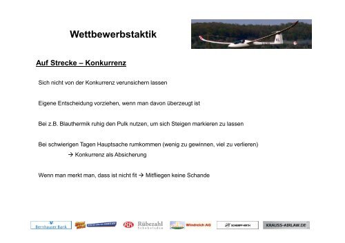 Wettbewerbstaktik und Wettbewerbsvorbereitung - Patrick Puskeiler