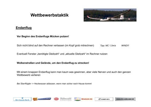 Wettbewerbstaktik und Wettbewerbsvorbereitung - Patrick Puskeiler