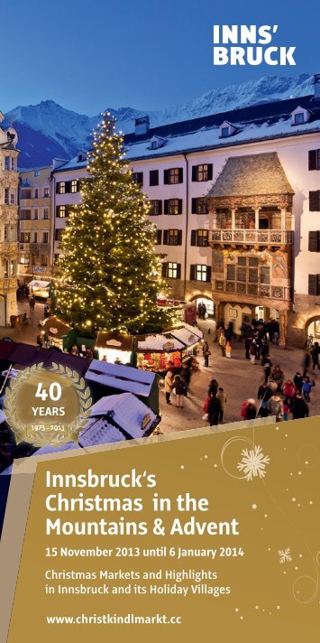 Programme Innsbruck's Christmas Markets 2013