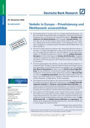 Verkehr in Europa – Privatisierung und Wettbewerb unverzichtbar