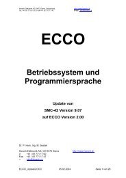 Betriebssystem und Programmiersprache - Horsch Elektronik AG