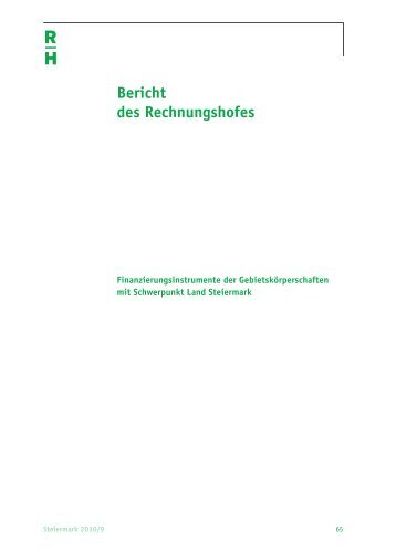 Bericht des Rechnungshofes - Der Rechnungshof