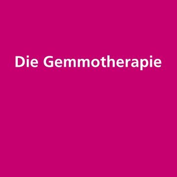 Die Gemmotherapie - Marien-Apotheke Deggendorf