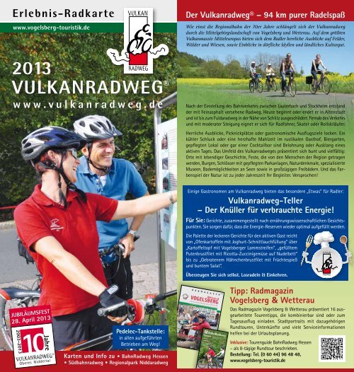 Flyer Vulkanradweg 2013 - Vulkanradweg im Vogelsberg