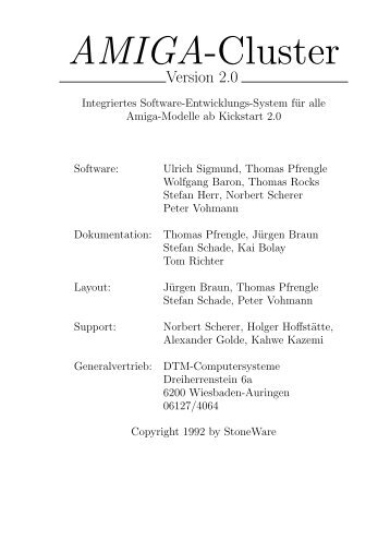 AMIGA-Cluster - Henning Thielemann