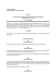 Abwassersatzung - Änderungssatzung zum 01.04.2010 - Gemeinde ...
