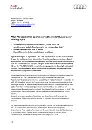 AUDI AG übernimmt Sportmotorradhersteller Ducati Motor Holding ...