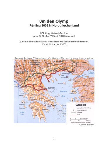 Essay "Nordgriechenland" - Helmut Grosina