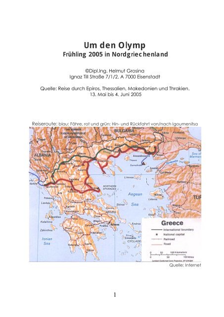 Essay "Nordgriechenland" - Helmut Grosina