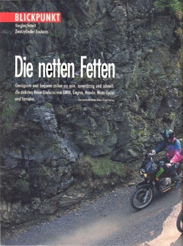 Originalartikel "Zweizylinder-Enduros" aus ... - Motorrad online