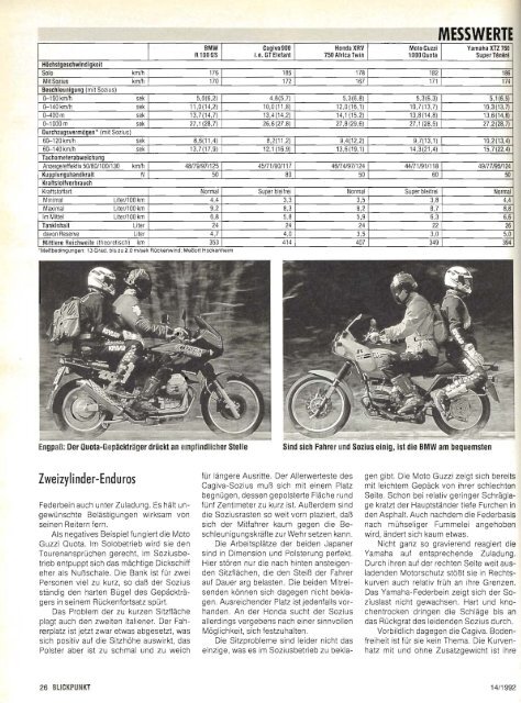 Originalartikel "Zweizylinder-Enduros" aus ... - Motorrad online