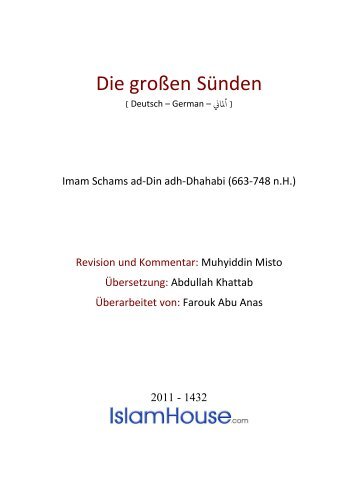 Die großen Sünden