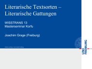 Literarische Textsorten – Literarische Gattungen - Lugos