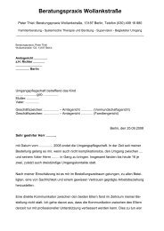 Umgangspflegschaft betreffend das Kind: …. geb ... - System Familie