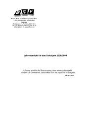 Jahresbericht 2008/2009 - BFF Bern
