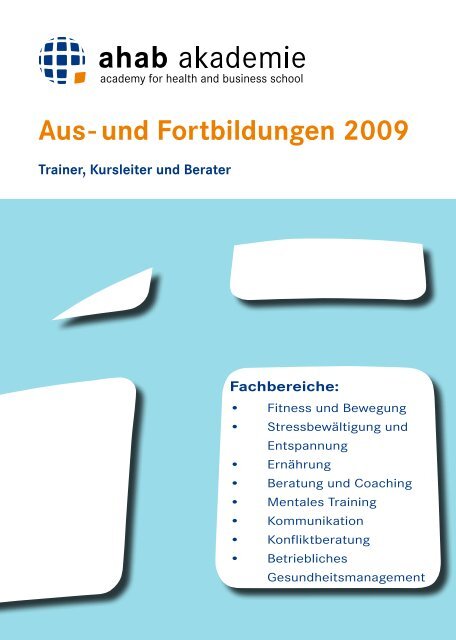 Aus- und Fortbildungen 2009 - Ausbildungsinstitute.de