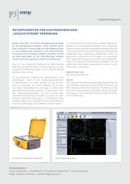 Presseinformationen zur E-world - P3 Group