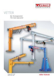 Column-mounted slewing jib crane - VETTER Krantechnik