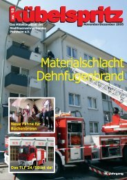 Materialschlacht Dehnfugenbrand - Feuerwehr Pforzheim