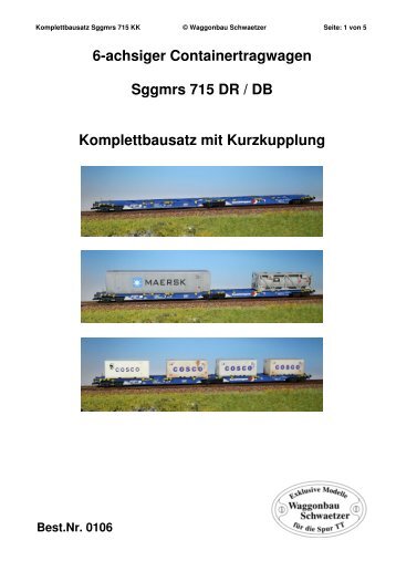 Anleitung Sggmrs 715 KK für pdf - Siggis Modellbahn Shop