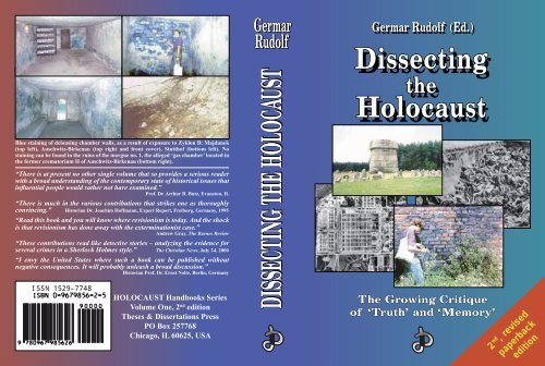 Dissecting Holocaust Dissecting Holocaust - Unity of Nobility - News ...